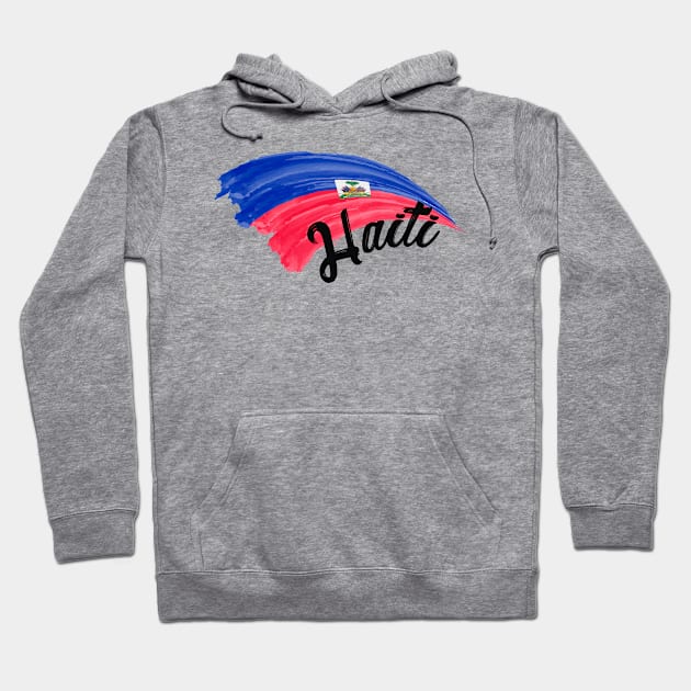 Haiti flag Hoodie by SerenityByAlex